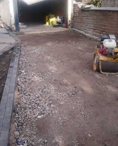 A driveway installed for a job in Carlton, Nottingham